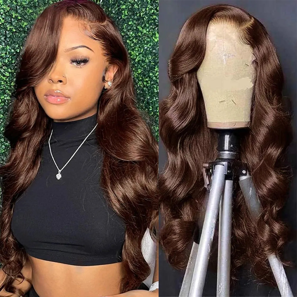 Brown Transparent Lace Frontal Wig