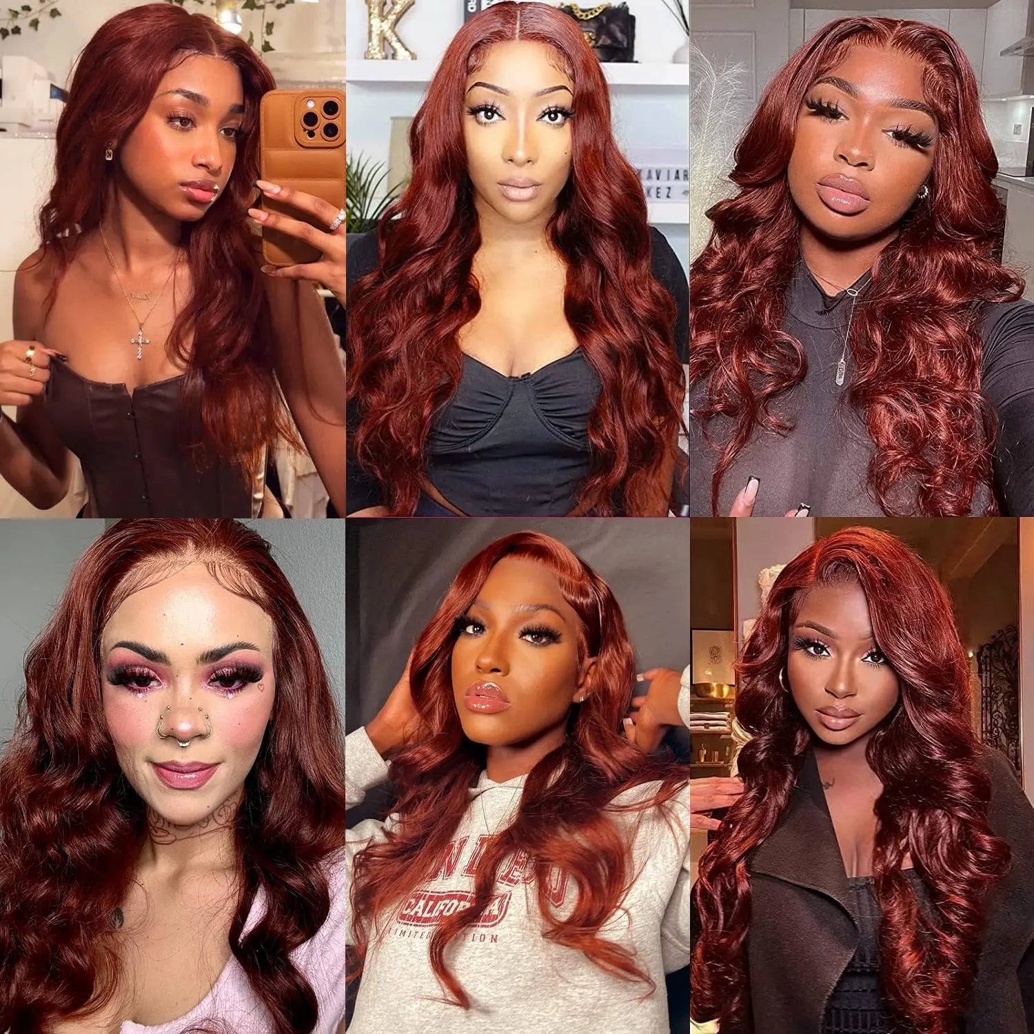 Burgundy Lace Frontal Wig