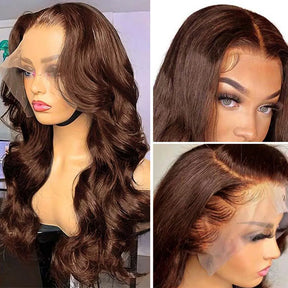 Brown Transparent Lace Frontal Wig